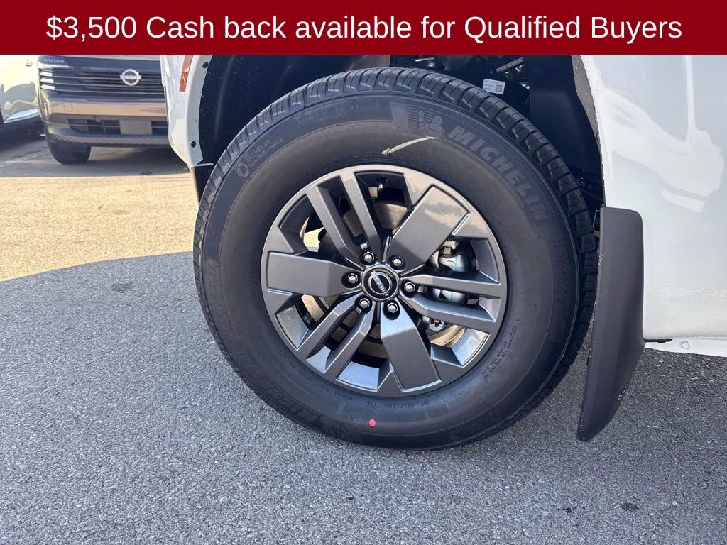 2026 Glacier White Nissan Frontier SV 4X4 Truck