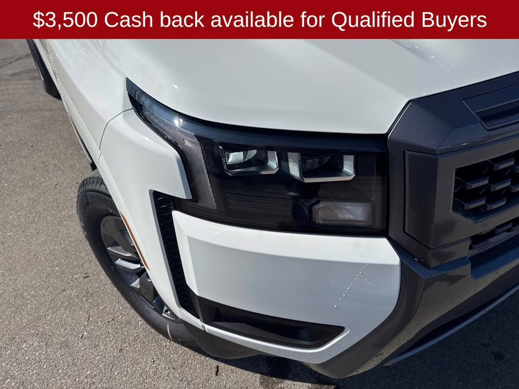 2026 Glacier White Nissan Frontier SV 4X4 Truck