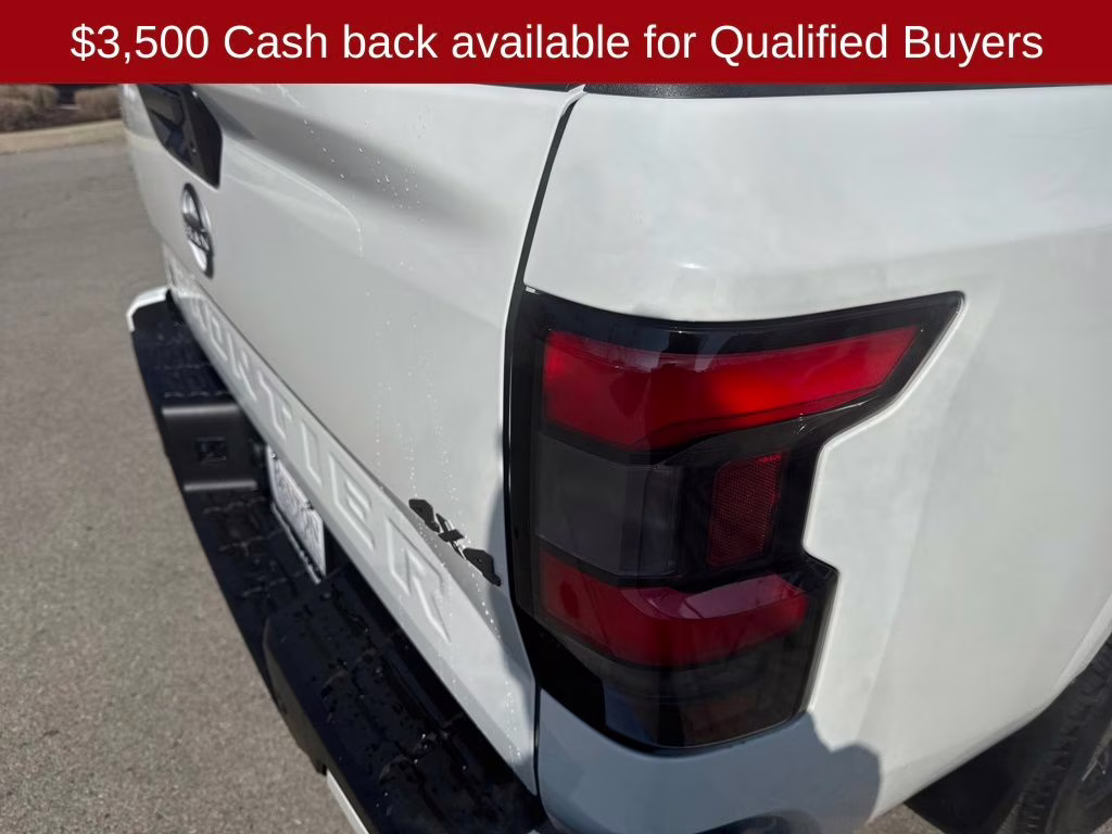 2026 Glacier White Nissan Frontier SV 4X4 Truck