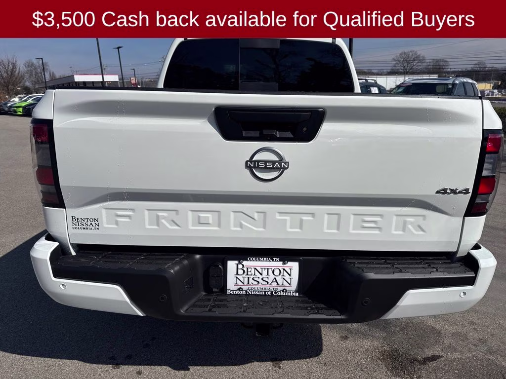 2026 Glacier White Nissan Frontier SV 4X4 Truck