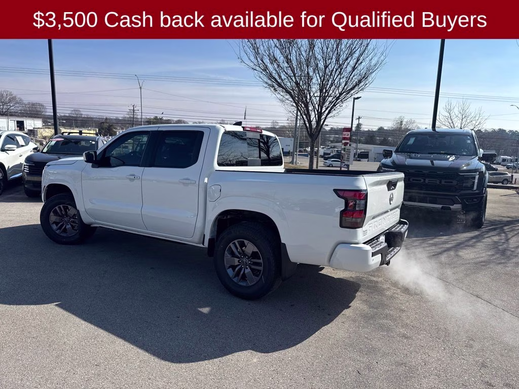 2026 Glacier White Nissan Frontier SV 4X4 Truck