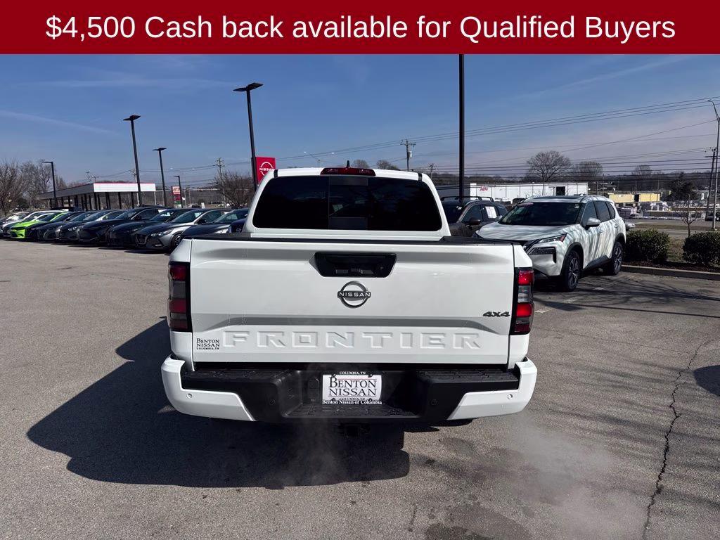 2026 Glacier White Nissan Frontier SV 4X4 Truck