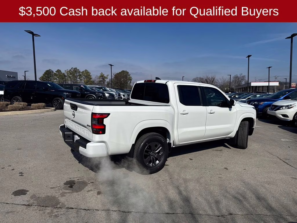 2026 Glacier White Nissan Frontier SV 4X4 Truck