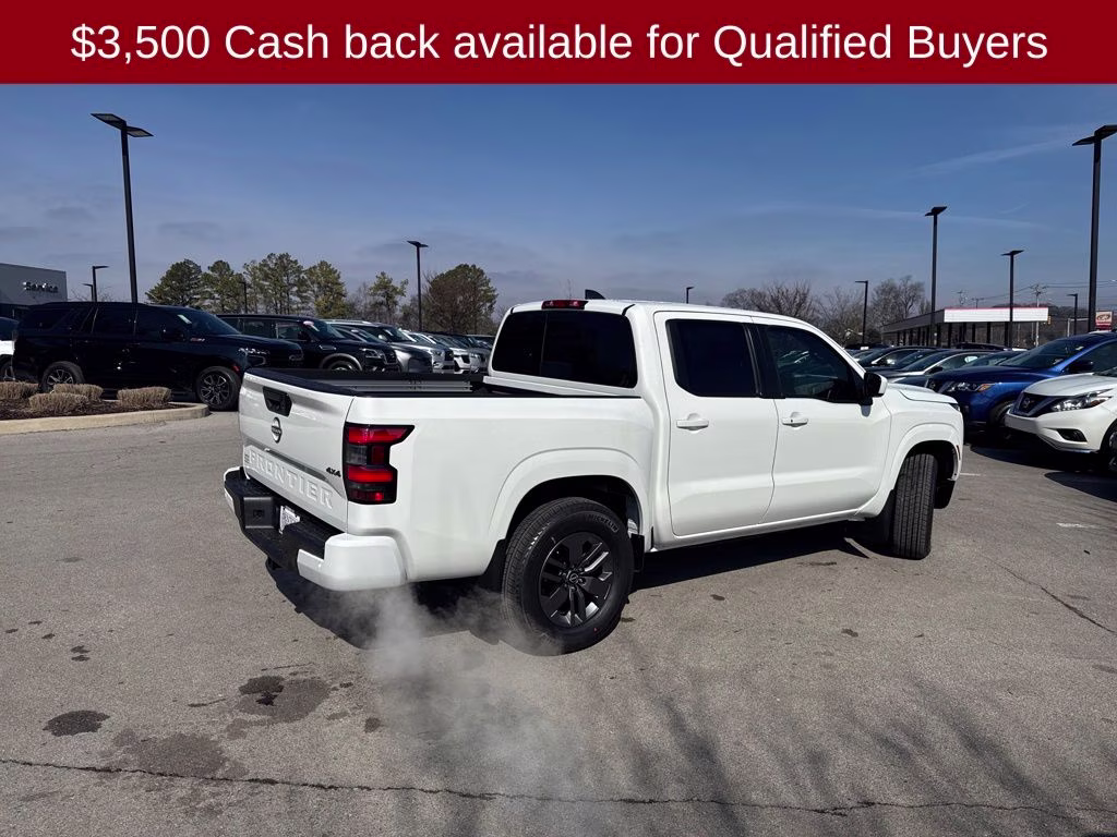 2026 Glacier White Nissan Frontier SV 4X4 Truck