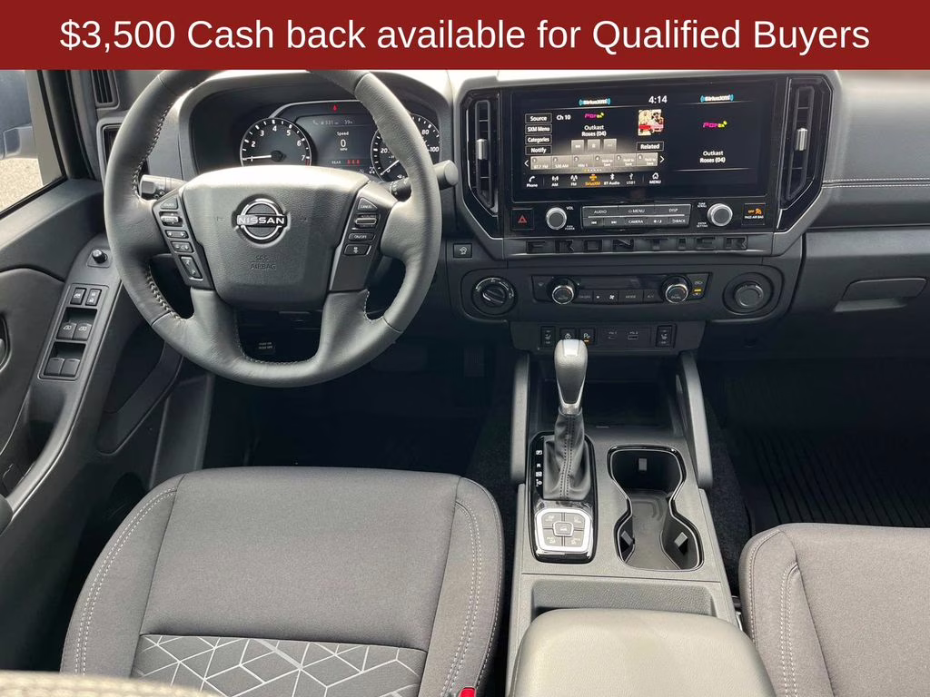 2026 Glacier White Nissan Frontier SV 4X4 Truck