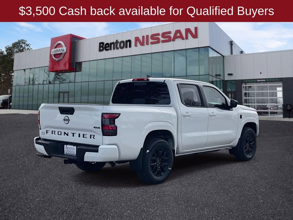 2026 Glacier White Nissan Frontier SV 4X4 Truck