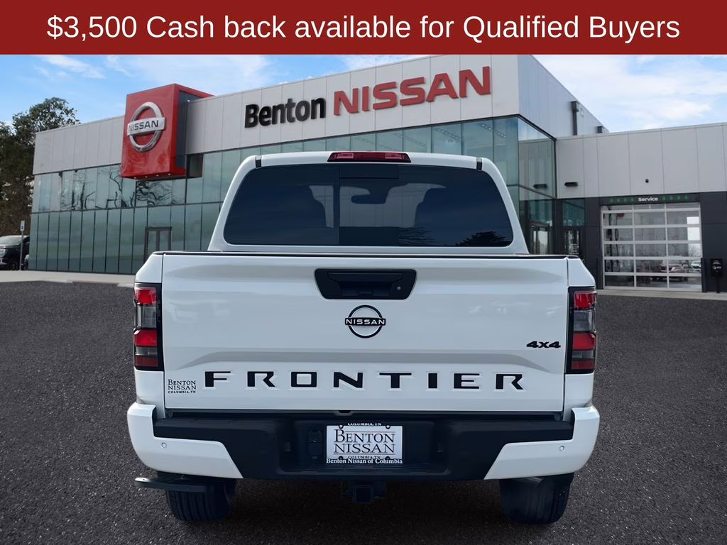 2026 Glacier White Nissan Frontier SV 4X4 Truck