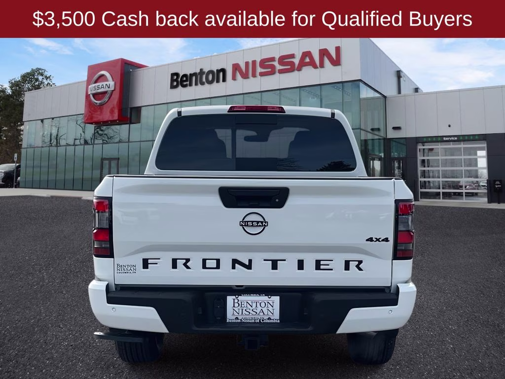 2026 Glacier White Nissan Frontier SV 4X4 Truck