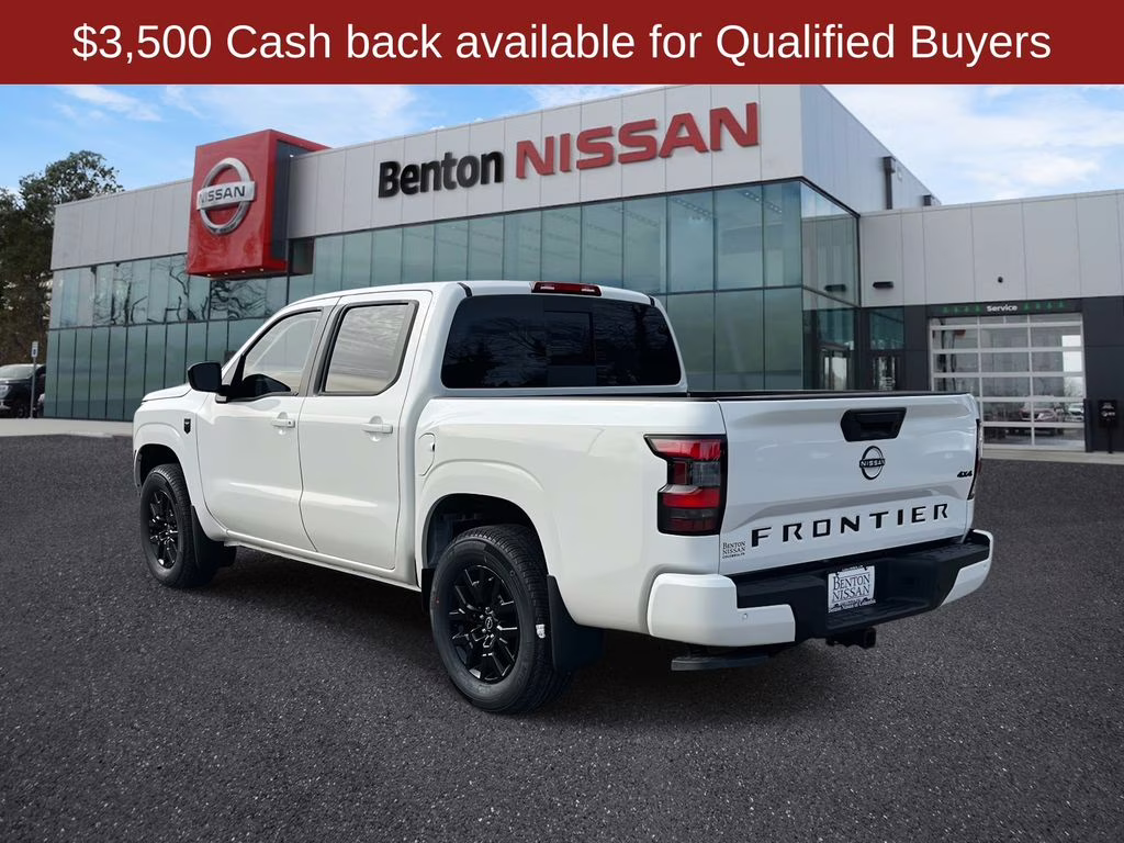 2026 Glacier White Nissan Frontier SV 4X4 Truck