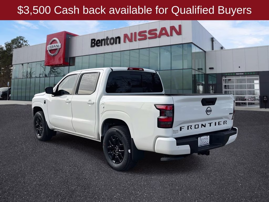 2026 Glacier White Nissan Frontier SV 4X4 Truck