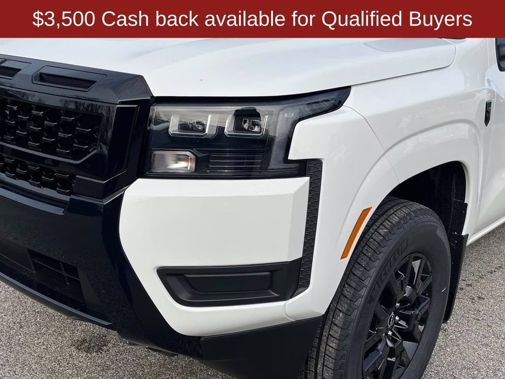 2026 Glacier White Nissan Frontier SV 4X4 Truck