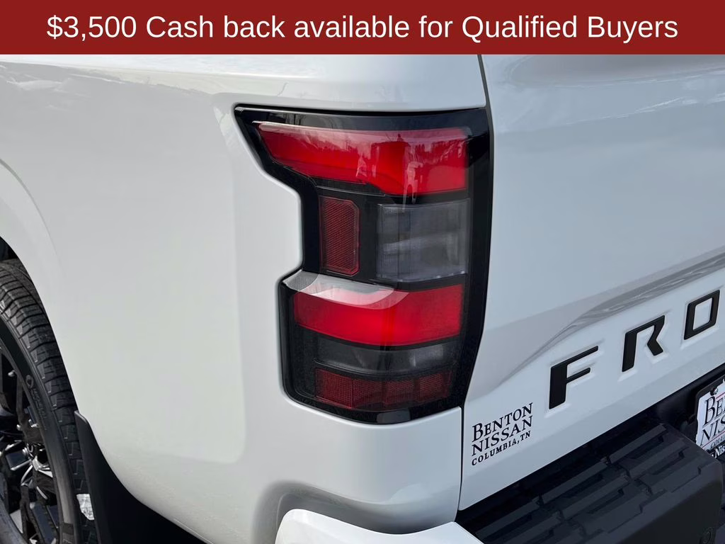 2026 Glacier White Nissan Frontier SV 4X4 Truck