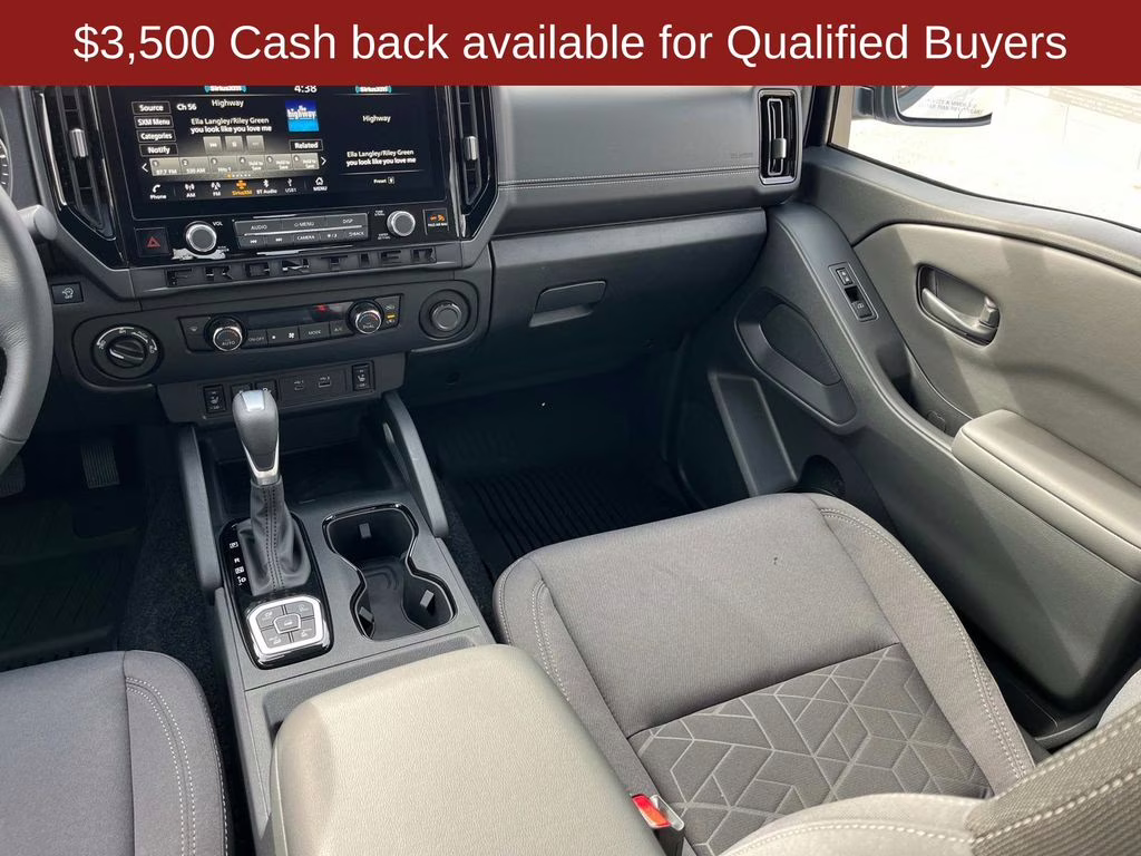 2026 Glacier White Nissan Frontier SV 4X4 Truck