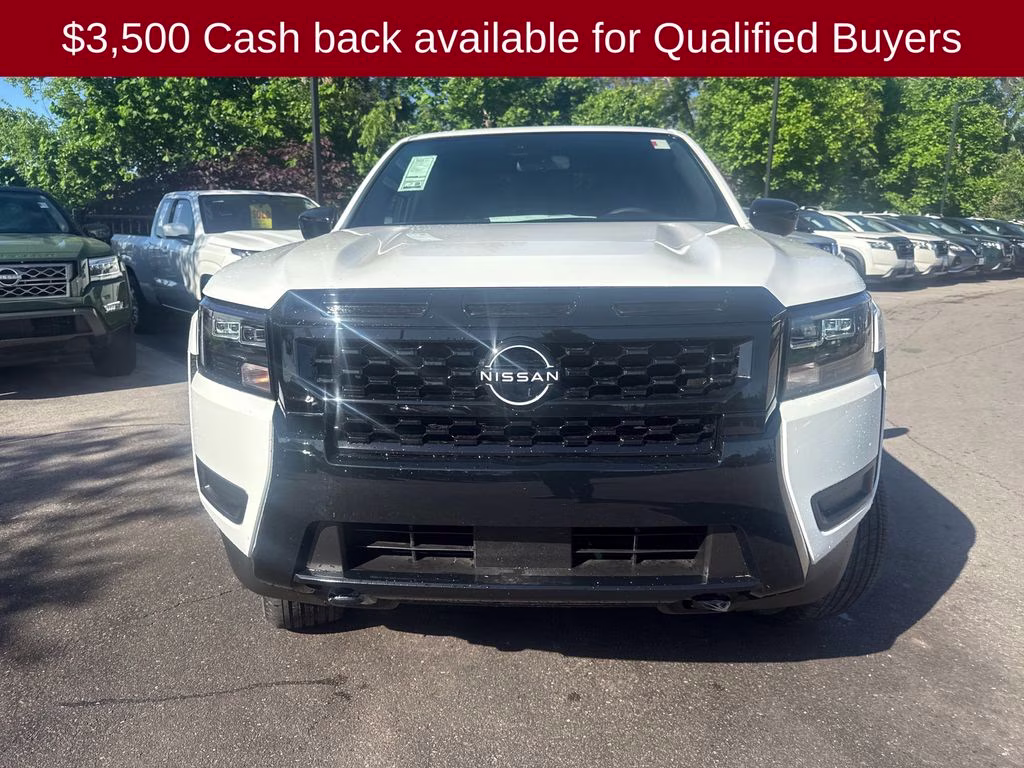 2026 Glacier White Nissan Frontier SV 4X4 Truck