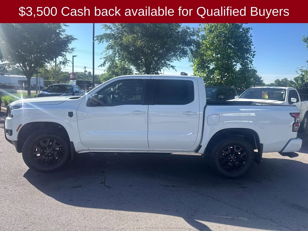 2026 Glacier White Nissan Frontier SV 4X4 Truck