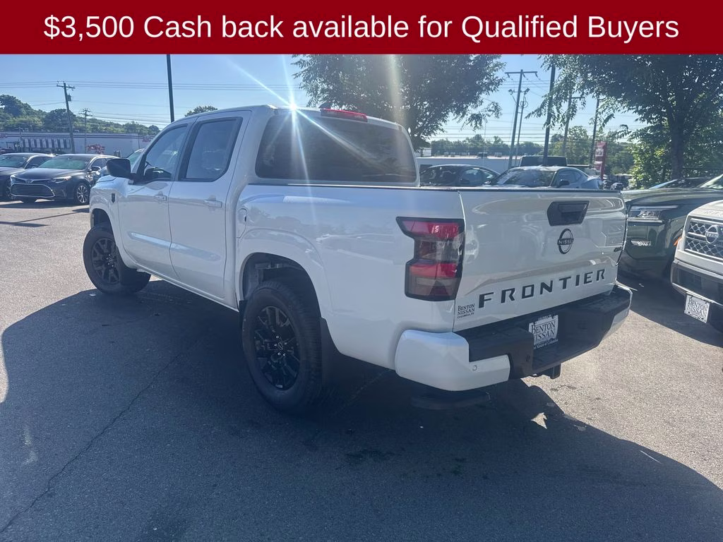 2026 Glacier White Nissan Frontier SV 4X4 Truck