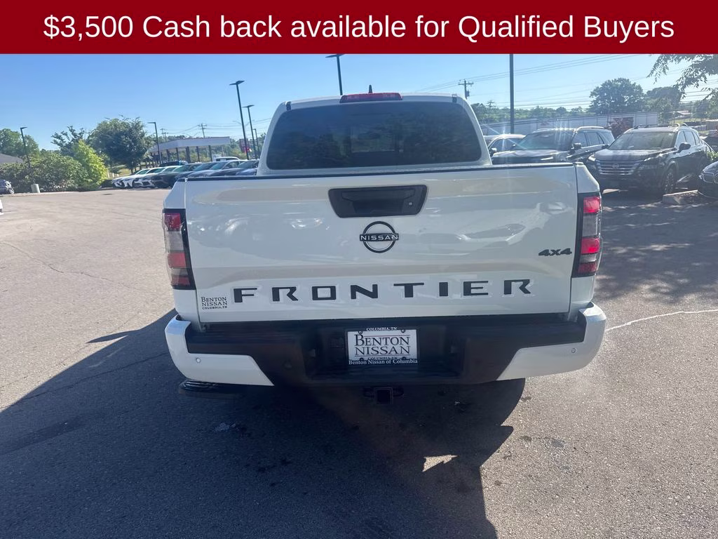 2026 Glacier White Nissan Frontier SV 4X4 Truck