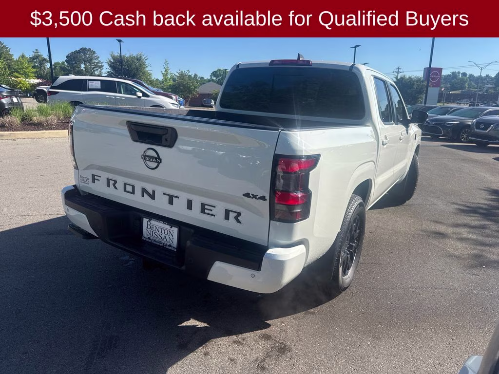 2026 Glacier White Nissan Frontier SV 4X4 Truck