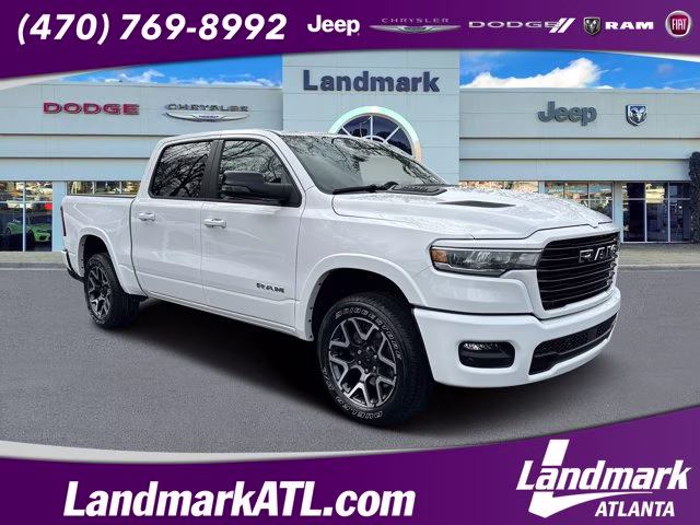 2026 Bright White Clearcoat Ram 1500 Laramie 4X4 Truck