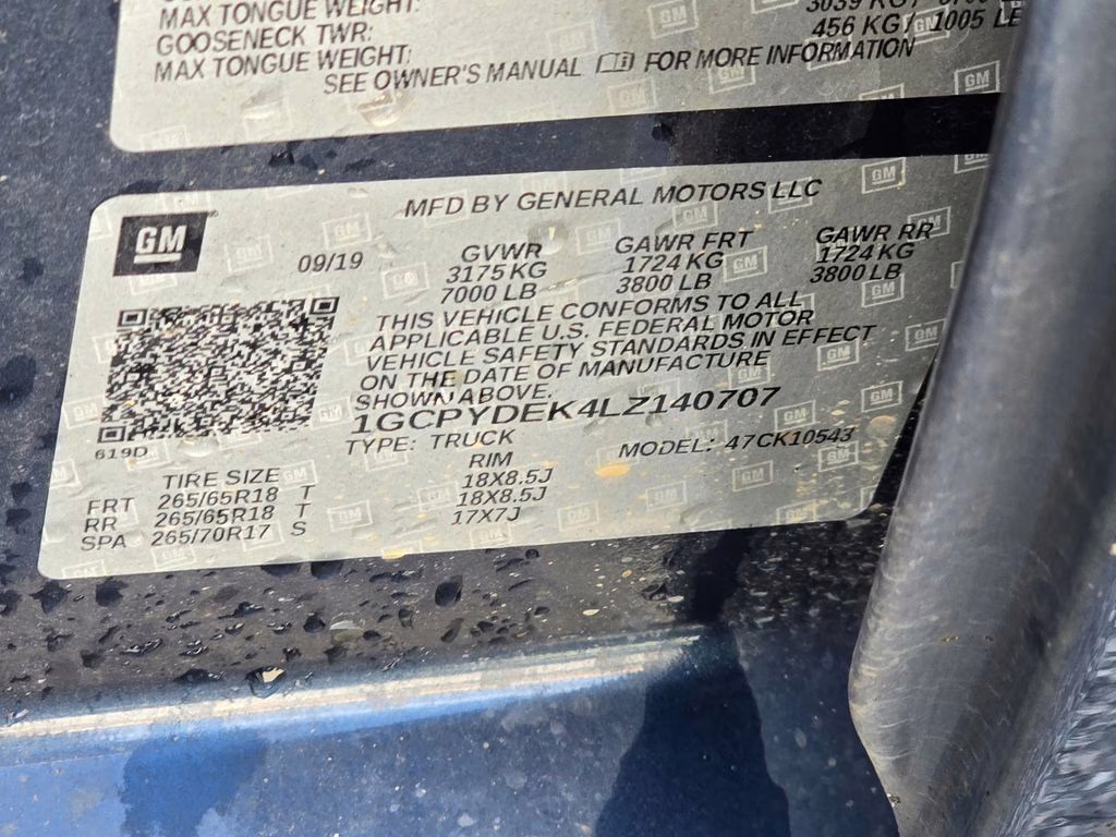 2020 Northsky Blue Metallic Chevrolet Silverado 1500 LT 4X4 Truck