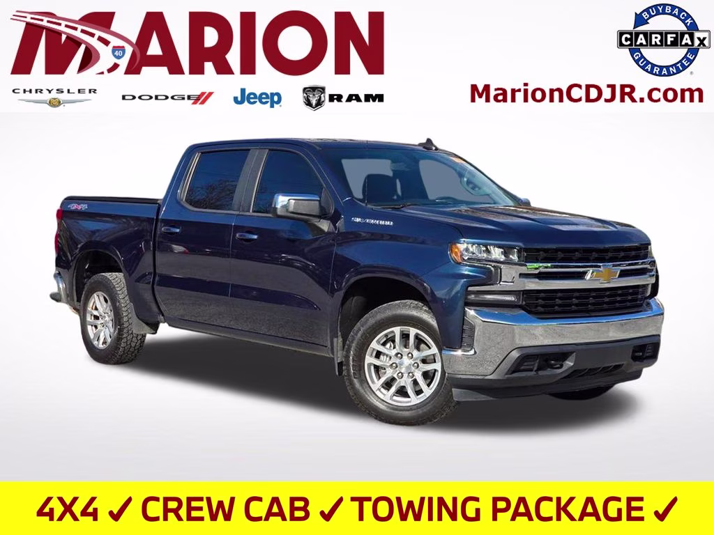 2020 Northsky Blue Metallic Chevrolet Silverado 1500 LT 4X4 Truck