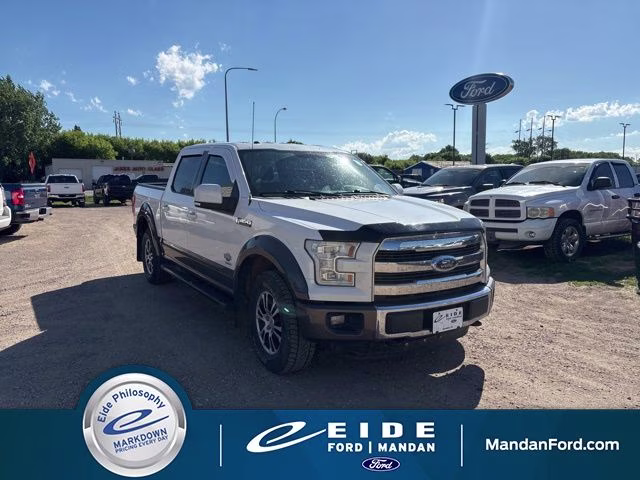 2015 White Ford F-150 King Ranch 4X4 Truck
