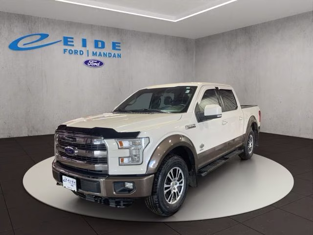2015 White Platinum Metallic Tri-Coat Ford F-150 King Ranch 4X4 Truck