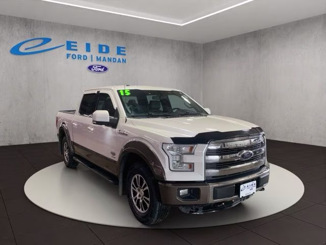 2015 White Platinum Metallic Tri-Coat Ford F-150 King Ranch 4X4 Truck