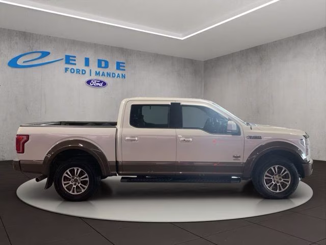2015 White Platinum Metallic Tri-Coat Ford F-150 King Ranch 4X4 Truck