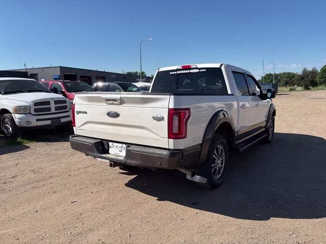 2015 White Ford F-150 King Ranch 4X4 Truck