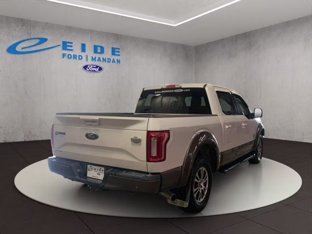 2015 White Platinum Metallic Tri-Coat Ford F-150 King Ranch 4X4 Truck