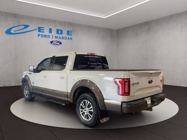 2015 White Platinum Metallic Tri-Coat Ford F-150 King Ranch 4X4 Truck
