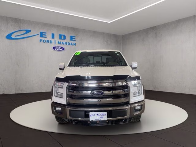 2015 White Platinum Metallic Tri-Coat Ford F-150 King Ranch 4X4 Truck