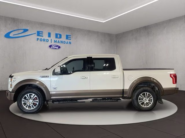 2015 White Platinum Metallic Tri-Coat Ford F-150 King Ranch 4X4 Truck