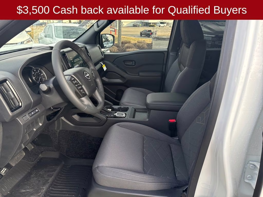 2026 Glacier White Nissan Frontier SV 4X4 Truck