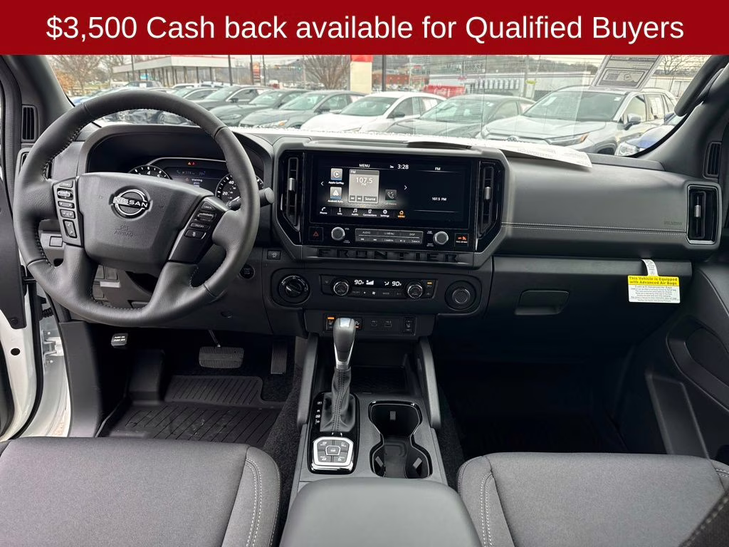 2026 Glacier White Nissan Frontier SV 4X4 Truck