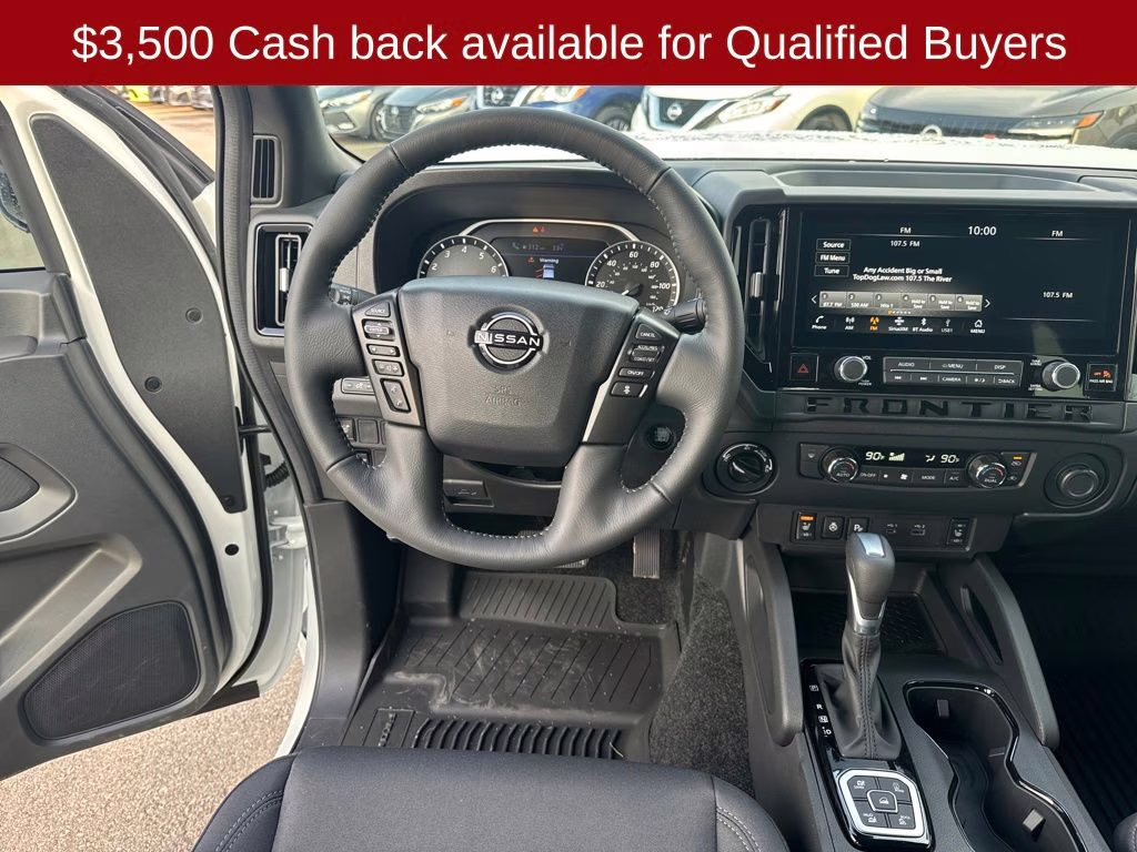 2026 Glacier White Nissan Frontier SV 4X4 Truck