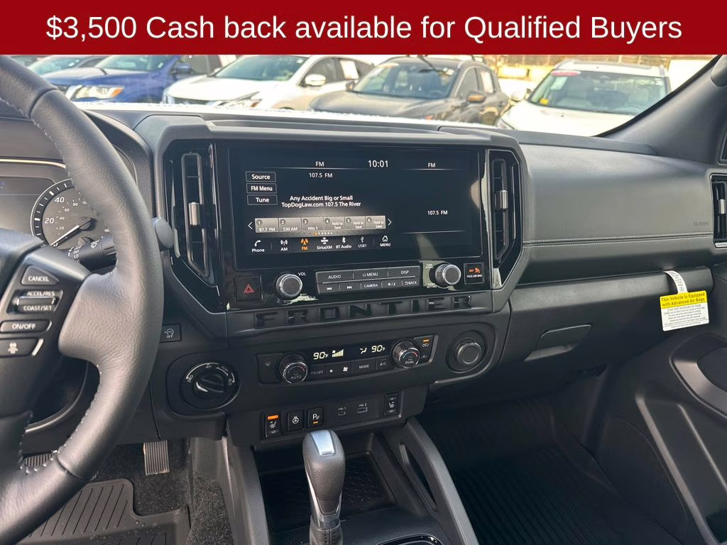 2026 Glacier White Nissan Frontier SV 4X4 Truck