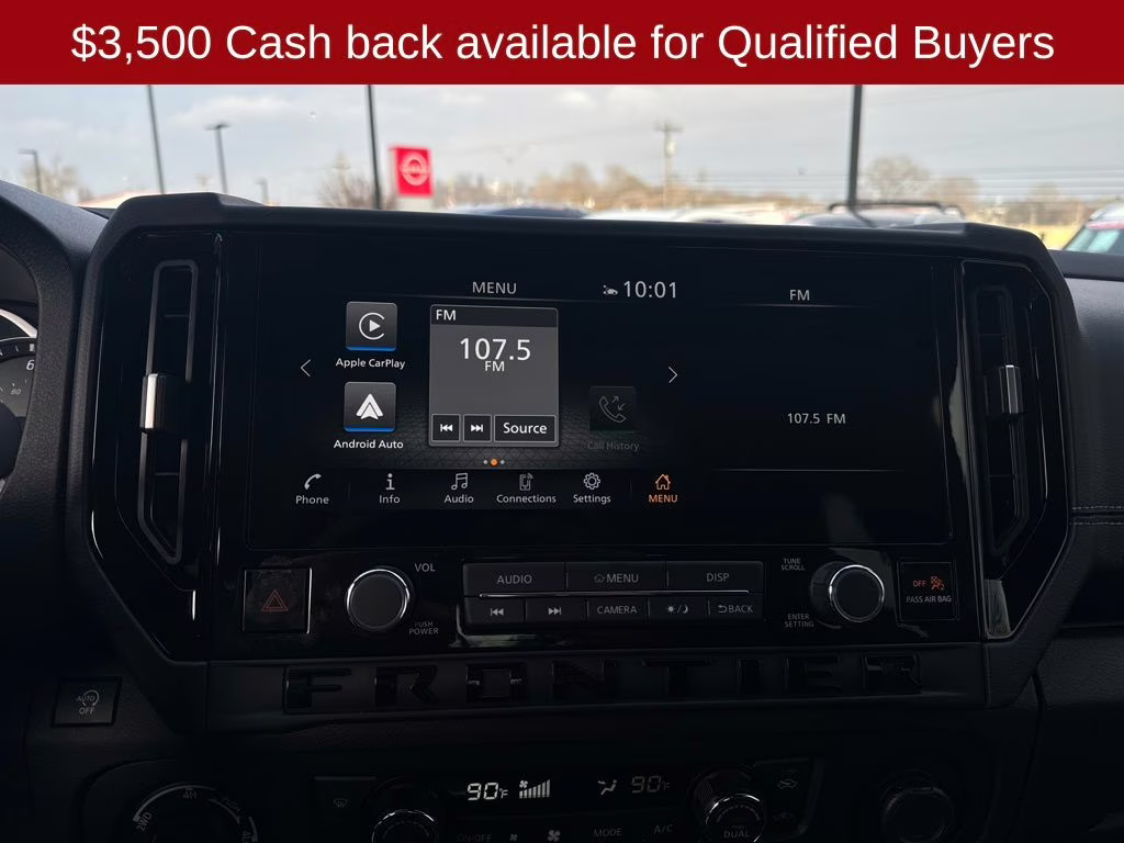 2026 Glacier White Nissan Frontier SV 4X4 Truck