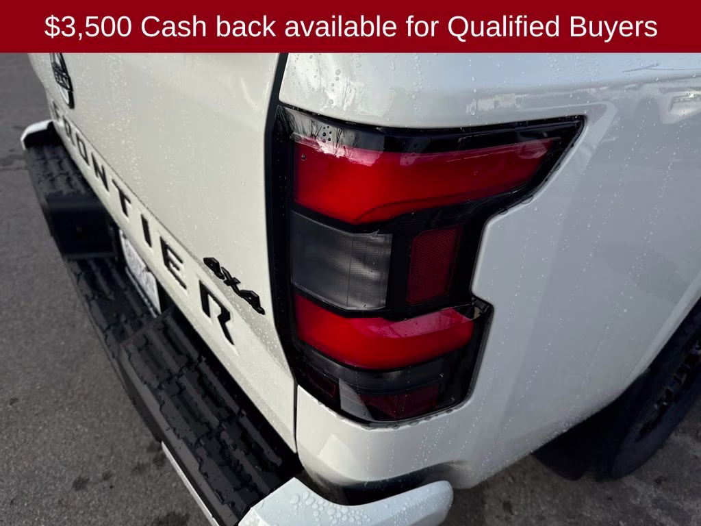 2026 Glacier White Nissan Frontier SV 4X4 Truck