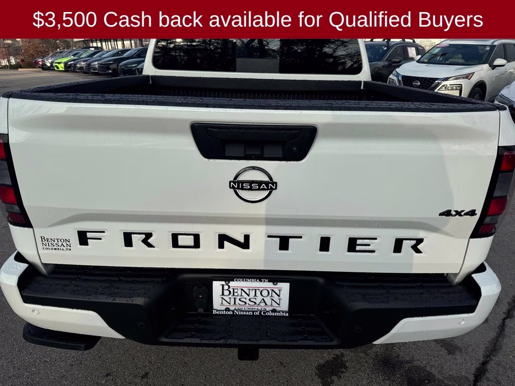 2026 Glacier White Nissan Frontier SV 4X4 Truck