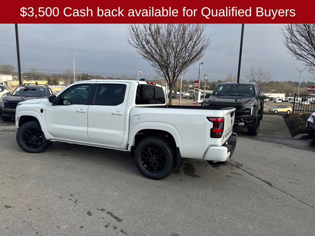 2026 Glacier White Nissan Frontier SV 4X4 Truck