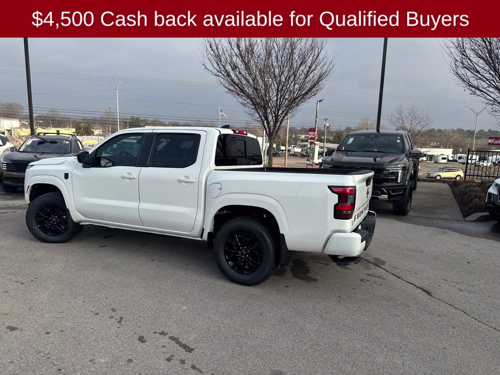 2026 Glacier White Nissan Frontier SV 4X4 Truck