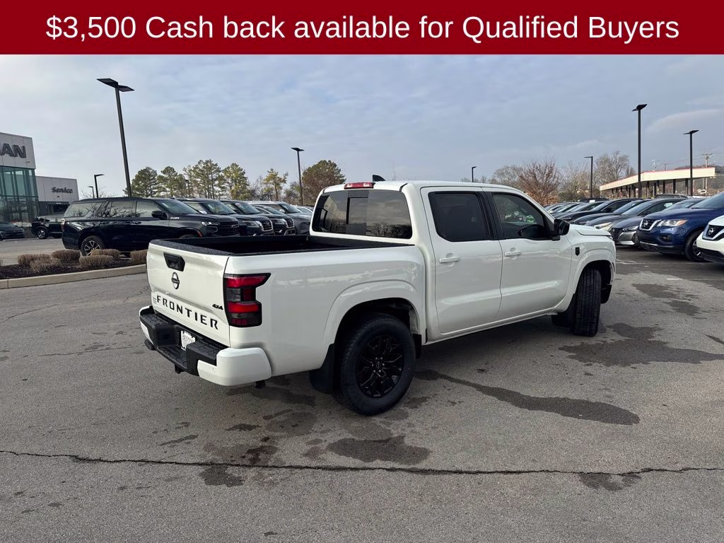 2026 Glacier White Nissan Frontier SV 4X4 Truck
