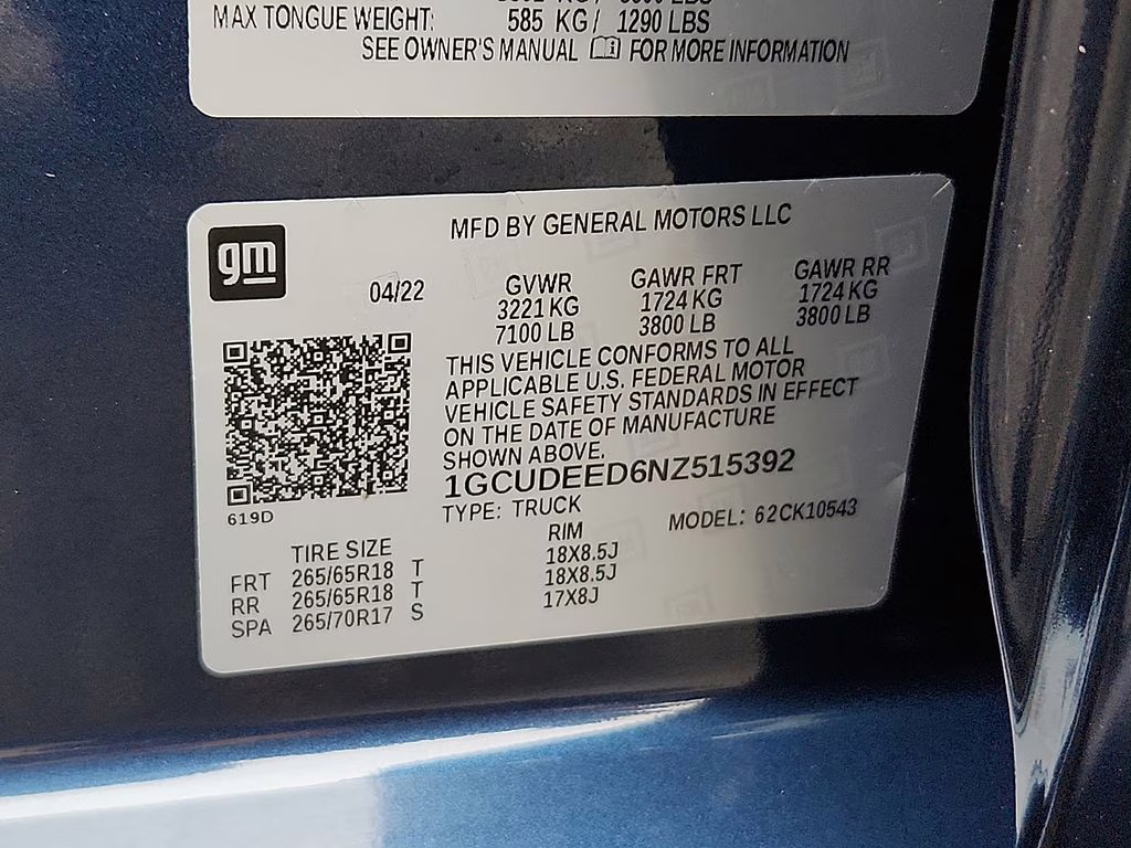 2022 Northsky Blue Metallic Chevrolet Silverado 1500 RST 4X4 Truck