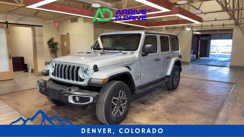 2024 Silver Jeep Wrangler 4 Door Sahara Sport Utility 4D 4X4