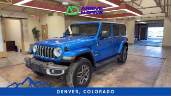 2024 Blue Jeep Wrangler 4 Door Sahara Sport Utility 4D 4X4