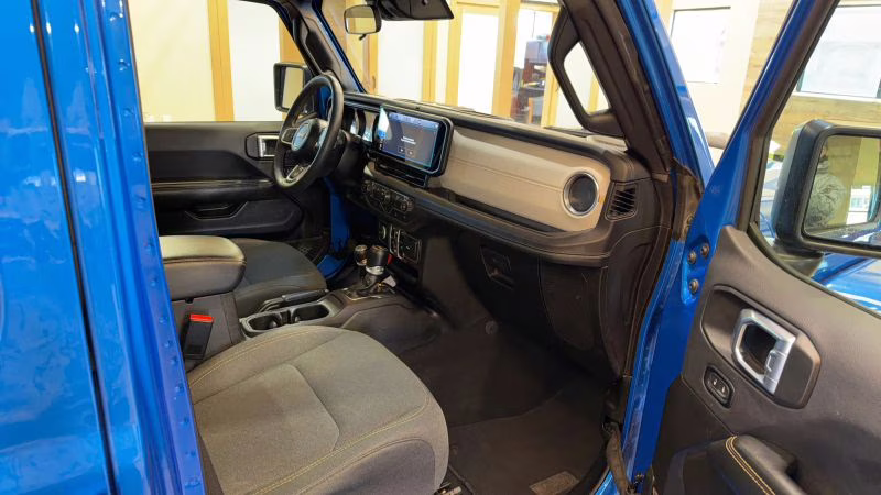 2024 Blue Jeep Wrangler 4 Door Sahara Sport Utility 4D 4X4