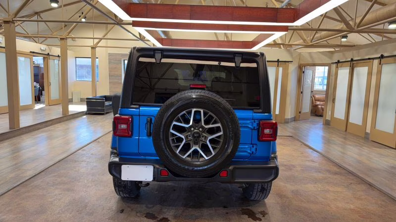 2024 Blue Jeep Wrangler 4 Door Sahara Sport Utility 4D 4X4