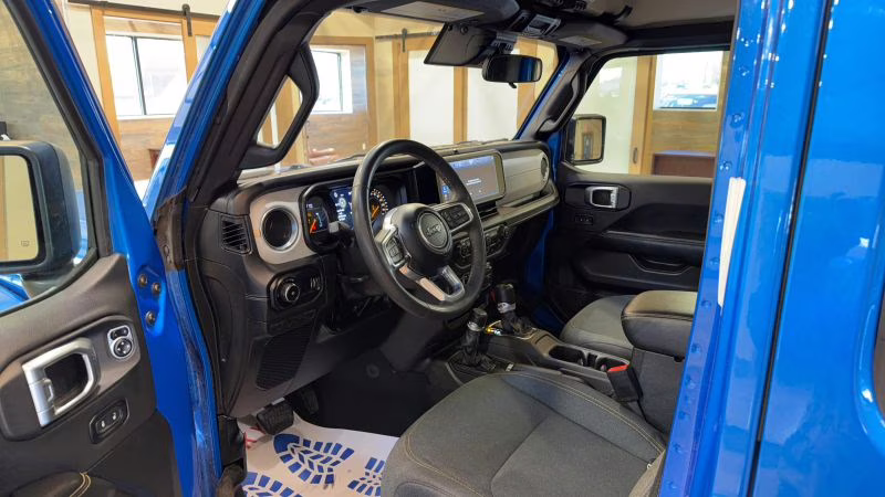 2024 Blue Jeep Wrangler 4 Door Sahara Sport Utility 4D 4X4